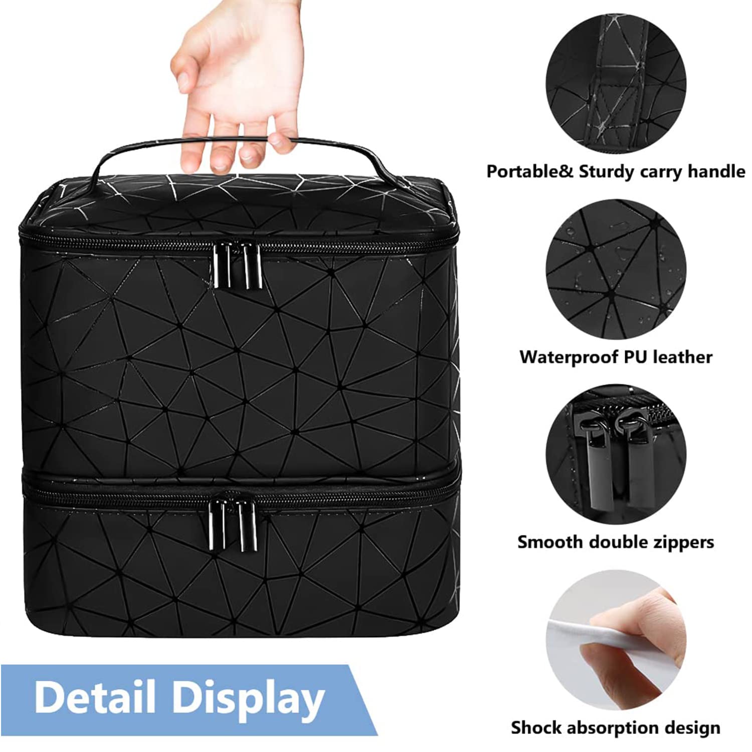 CTWWFS bottom compartment uses foam insert to protect 15ml bottles during travel.