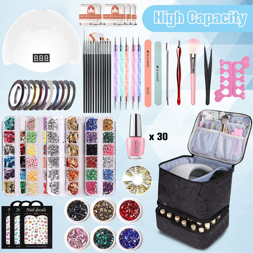 CTWWFS nail lamp case upper layer keeps lamp and cord neatly stored.