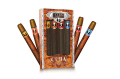 Cuba Original four fragrance bottles displayed for daily wear versatility