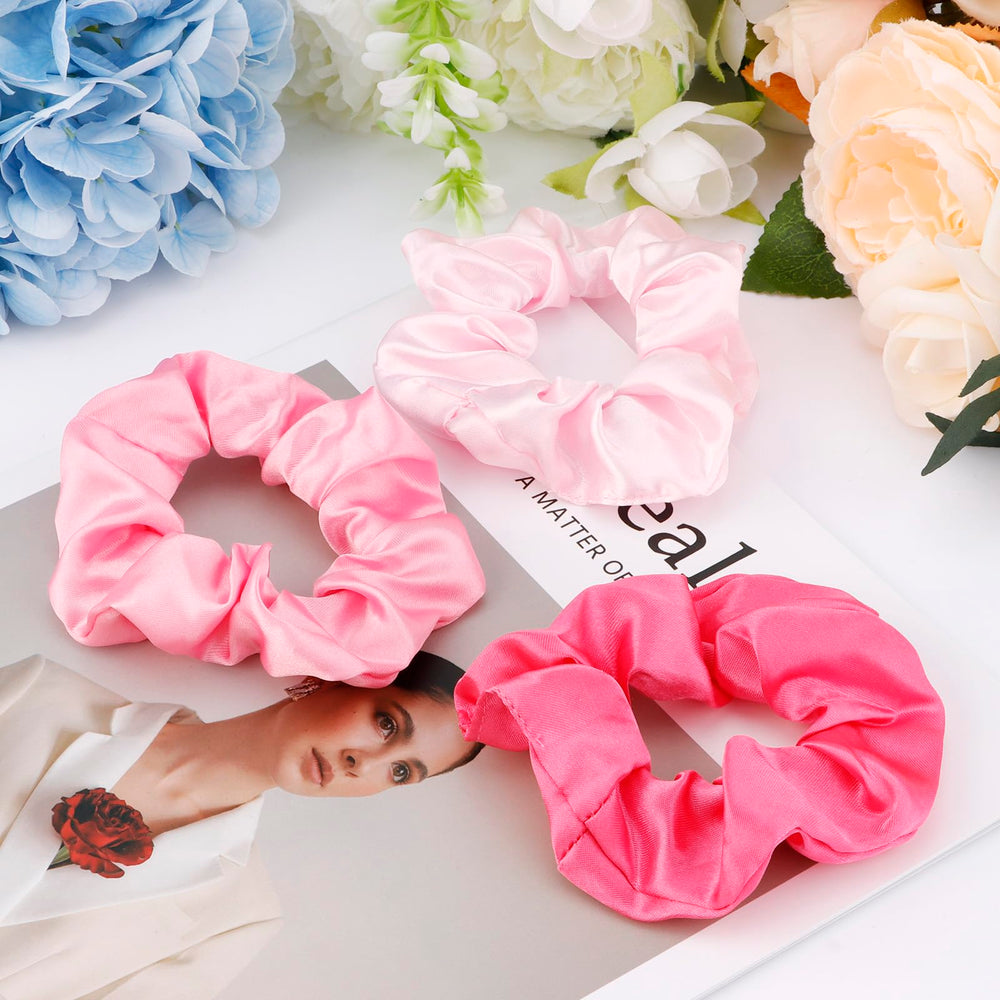 CUBACO bubble-design satin scrunchies maintain secure grip without pulling.