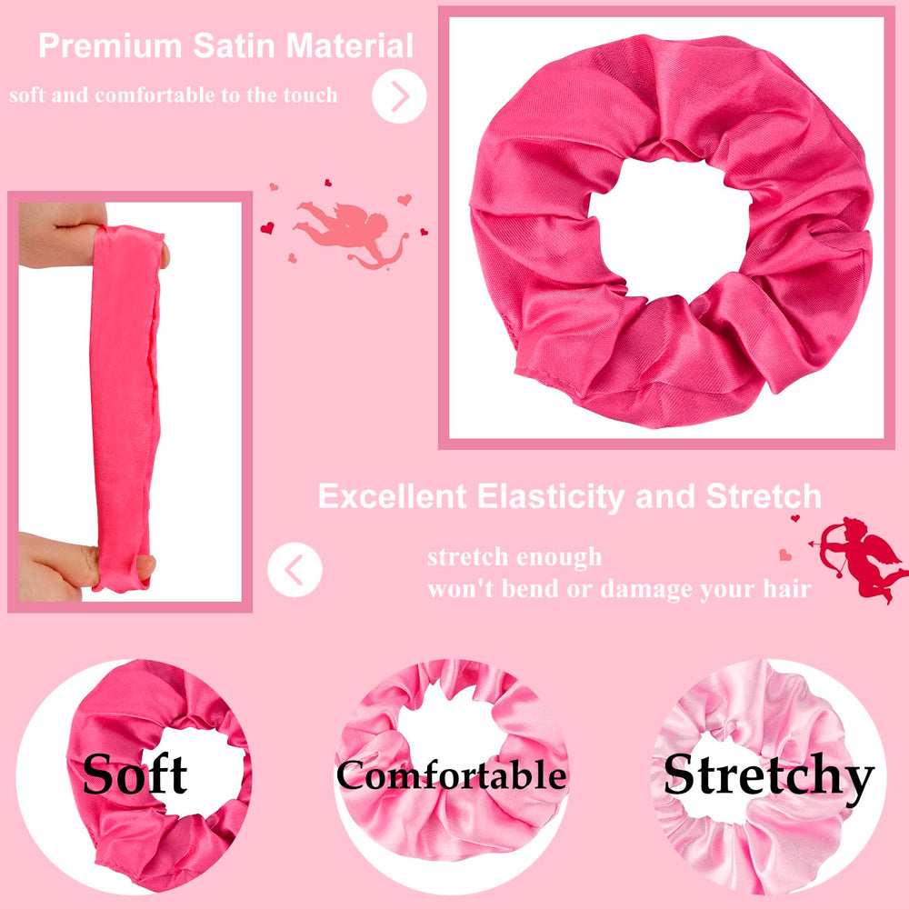 CUBACO satin scrunchies ideal for party and ceremony looks.