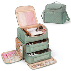 Cubetastic extra large nail polish organizer front view showing 86-bottle capacity for pro setups