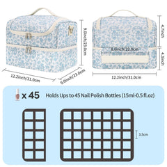 CUBETASTIC Nail Polish Organizer open setup reveals top layer for quick bottle access