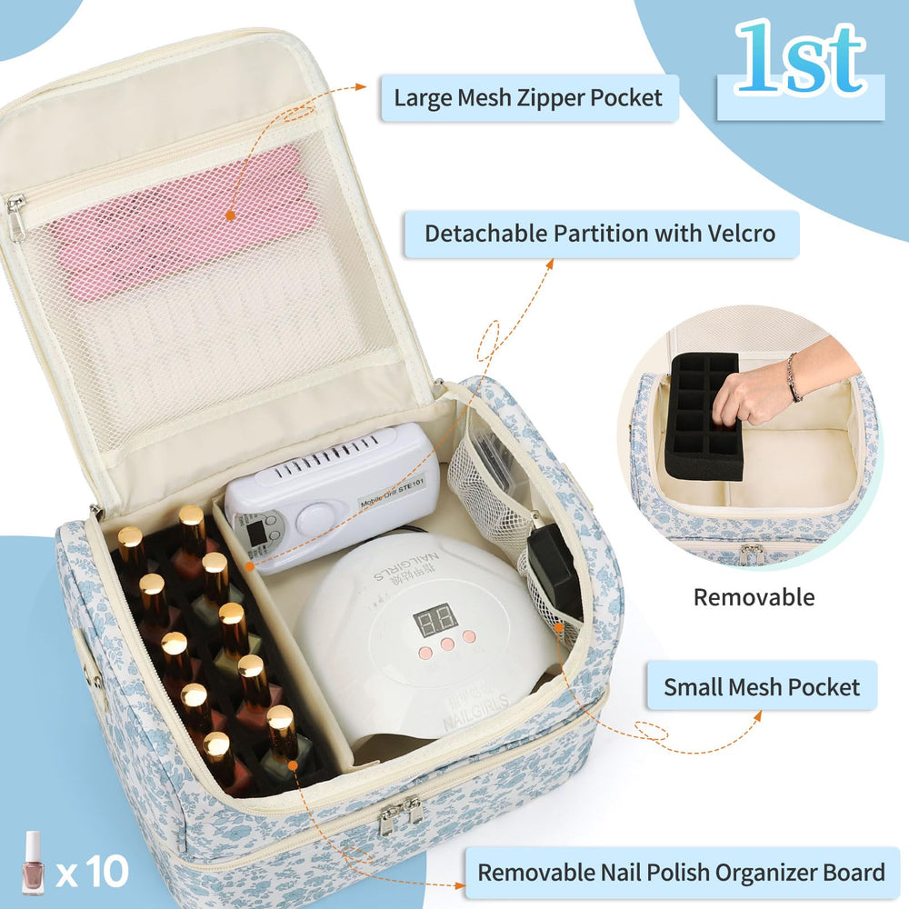 CUBETASTIC Nail Polish Organizer top 10-slot board enables fast bottle selection