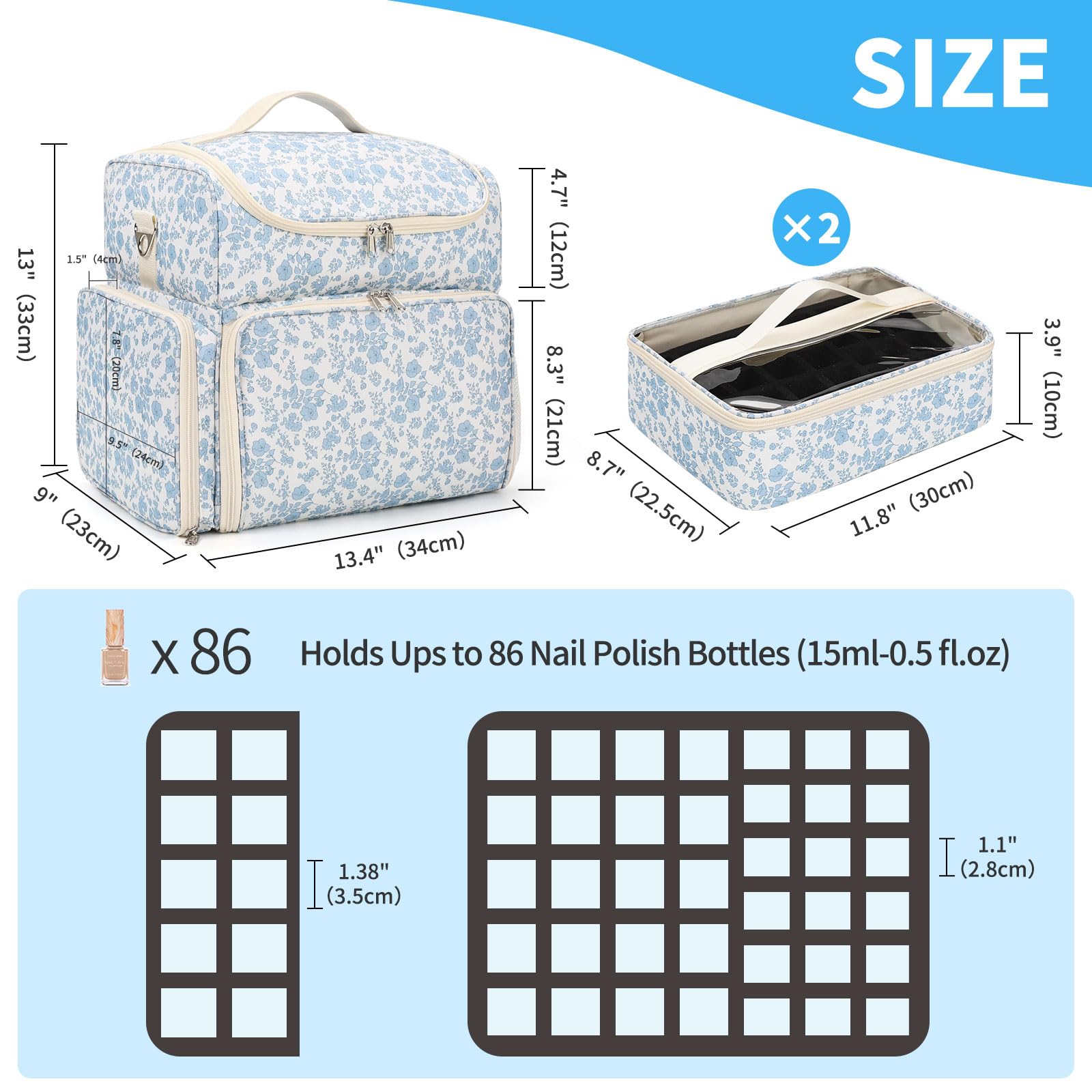 Cubetastic travel-friendly case ready for on-the-go manicures.