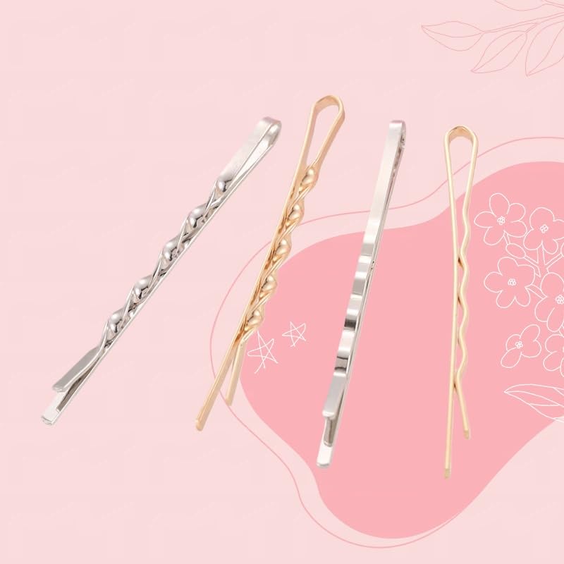CubGreff rhinestone silver-design bobby pins hold thick hair securely.