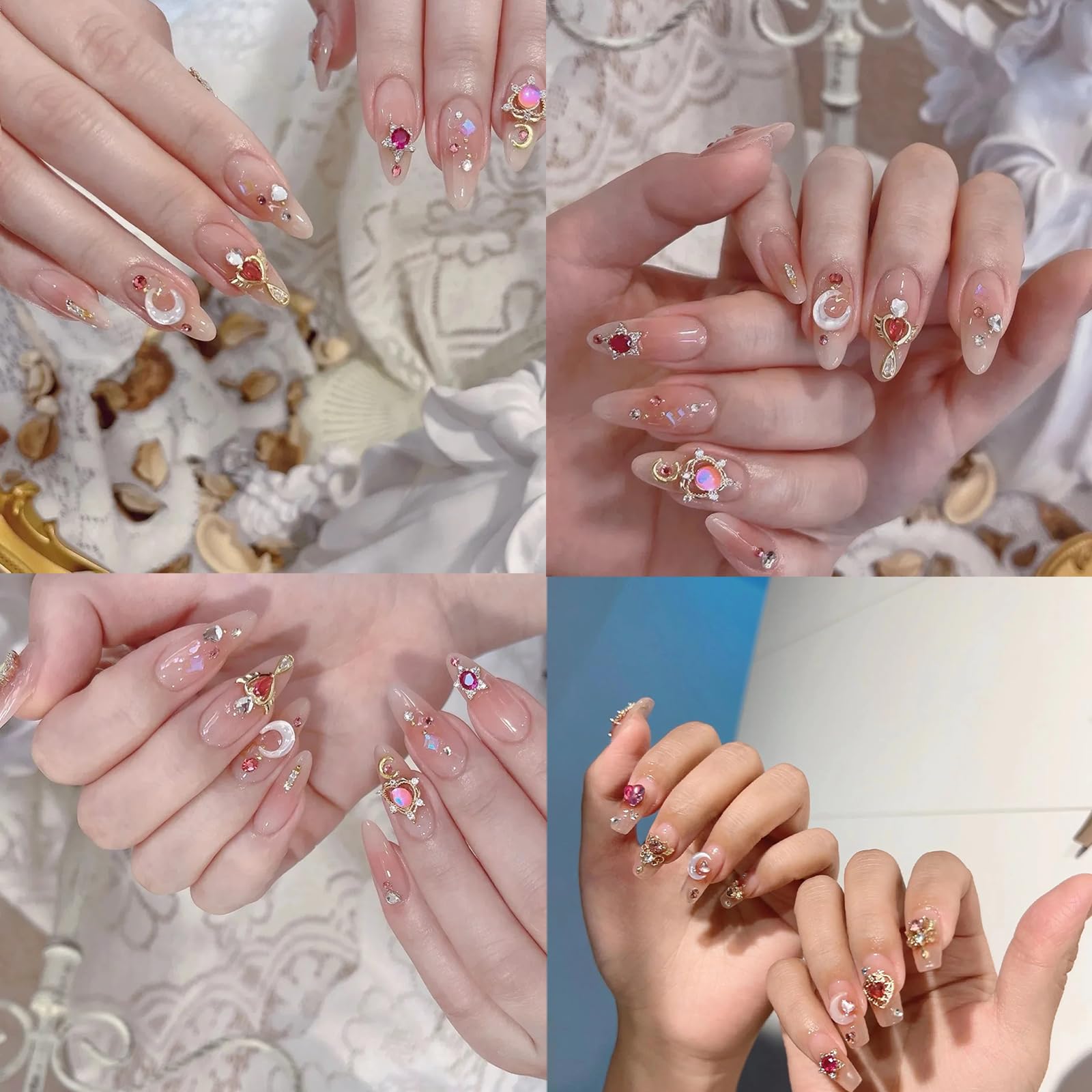 Cublive mixed-color charms suit diverse nail art styles and crafts.