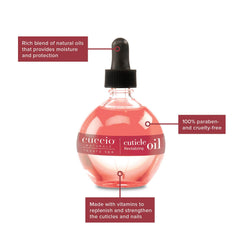 Cuccio Naturale oil being applied to cuticles for nourishment