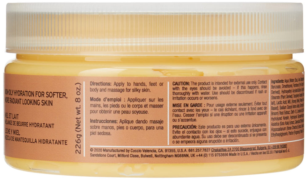 Cuccio Naturale Butter Blends hidratación 24 horas constante