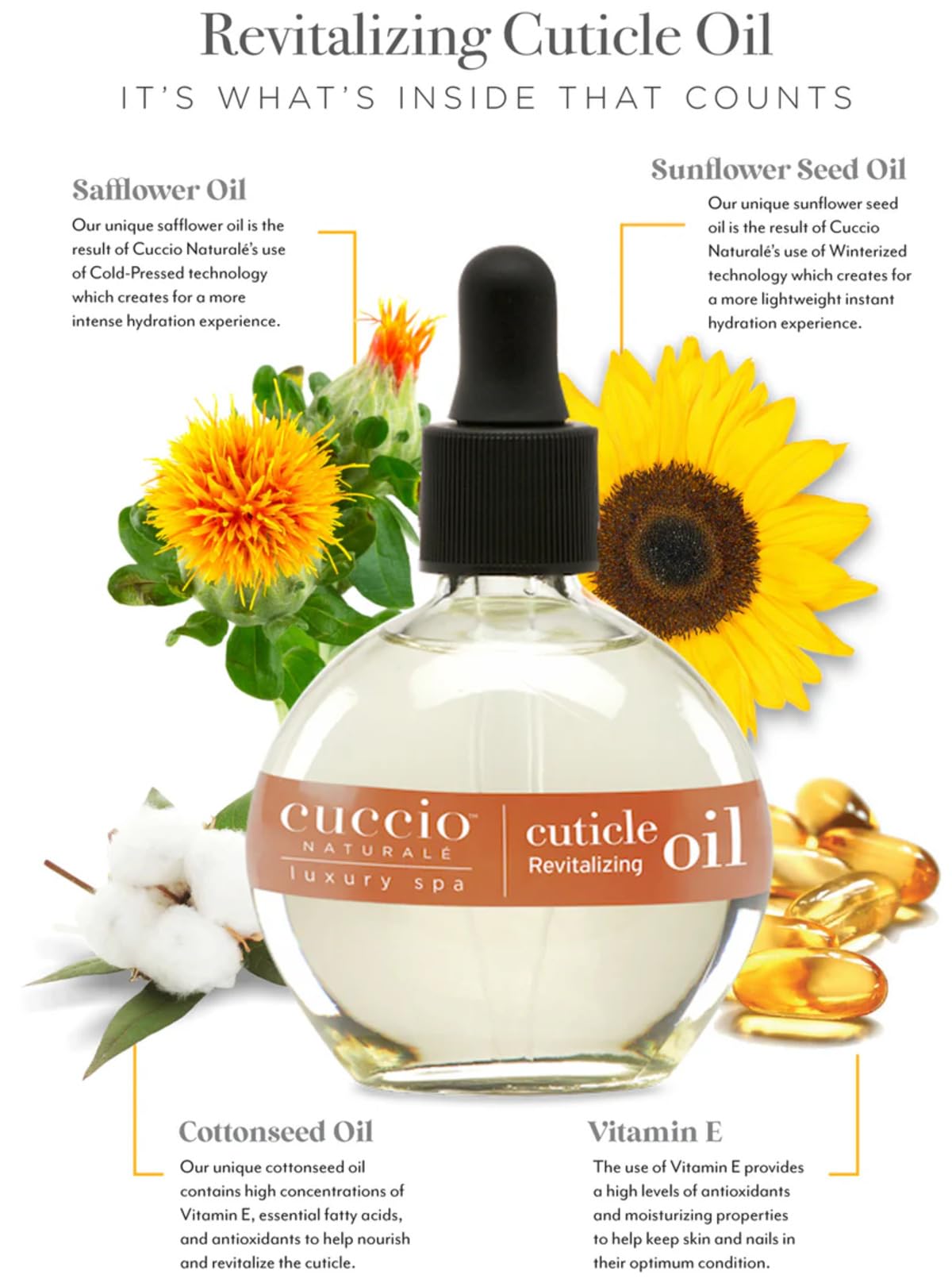 Cuccio Naturale Hidratante para Uñas, reparación nocturna para uñas frágiles.