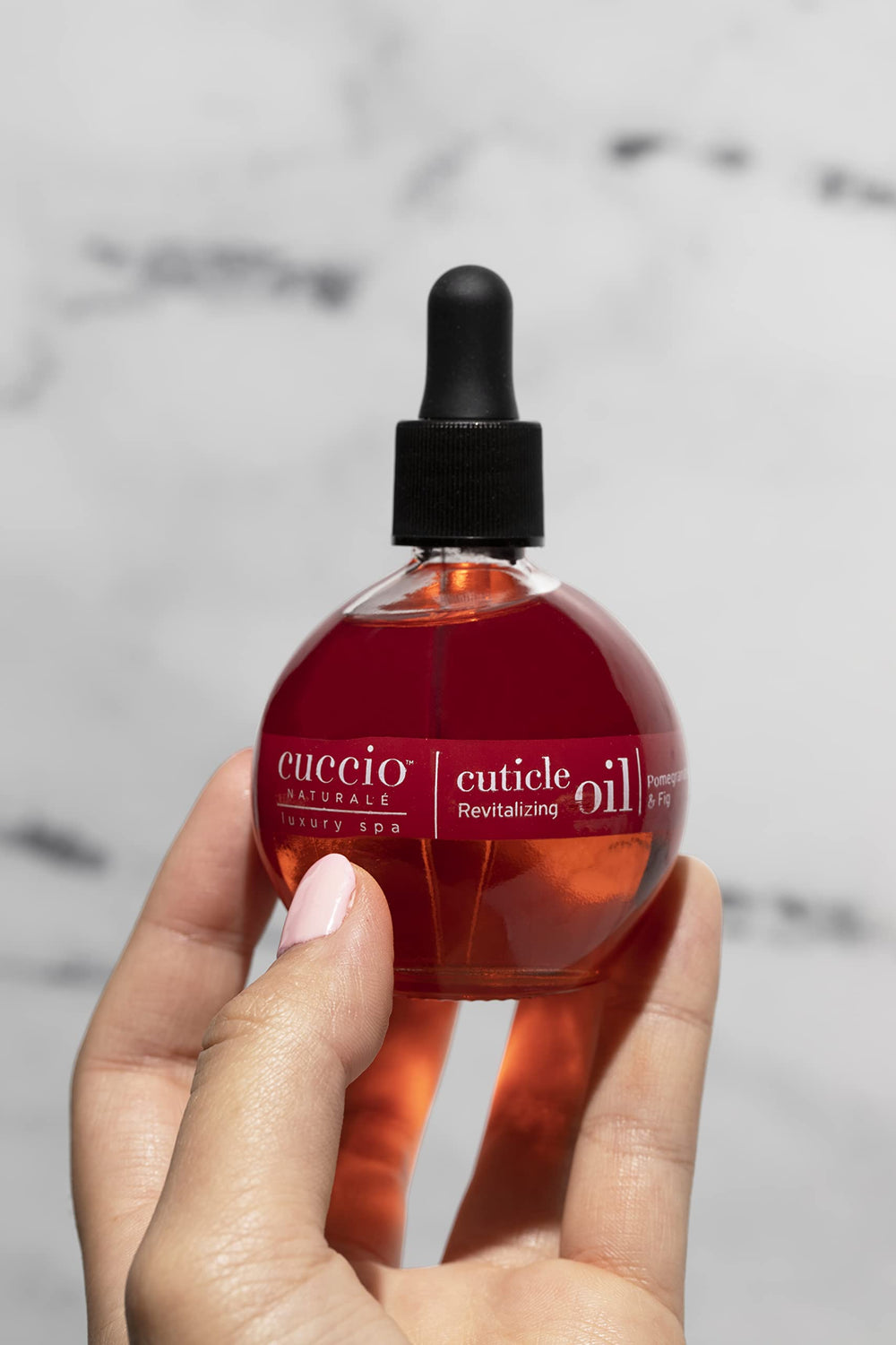 Cuccio Naturale hydrating oil with a light, spa-like finish