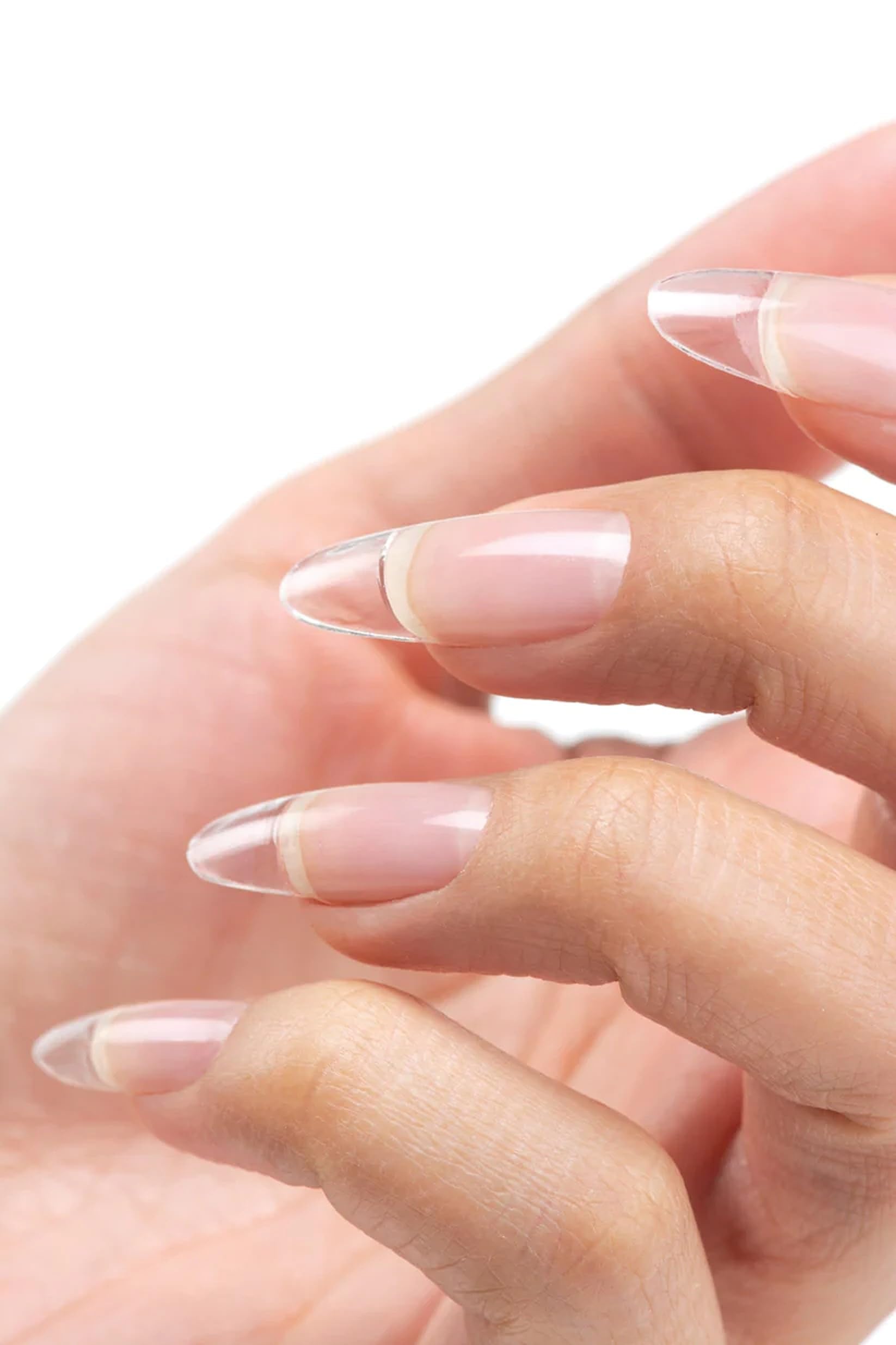 Cuccio Pro builder gel application demonstrates precise brush-on technique for shaping.