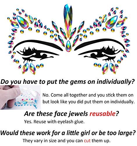 cuediy art performance crystal stickers boost creative looks quickly