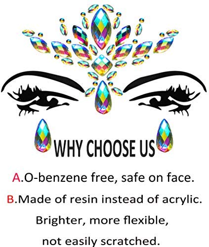 cuediy edc music festival accessory quick, secure sparkle all day