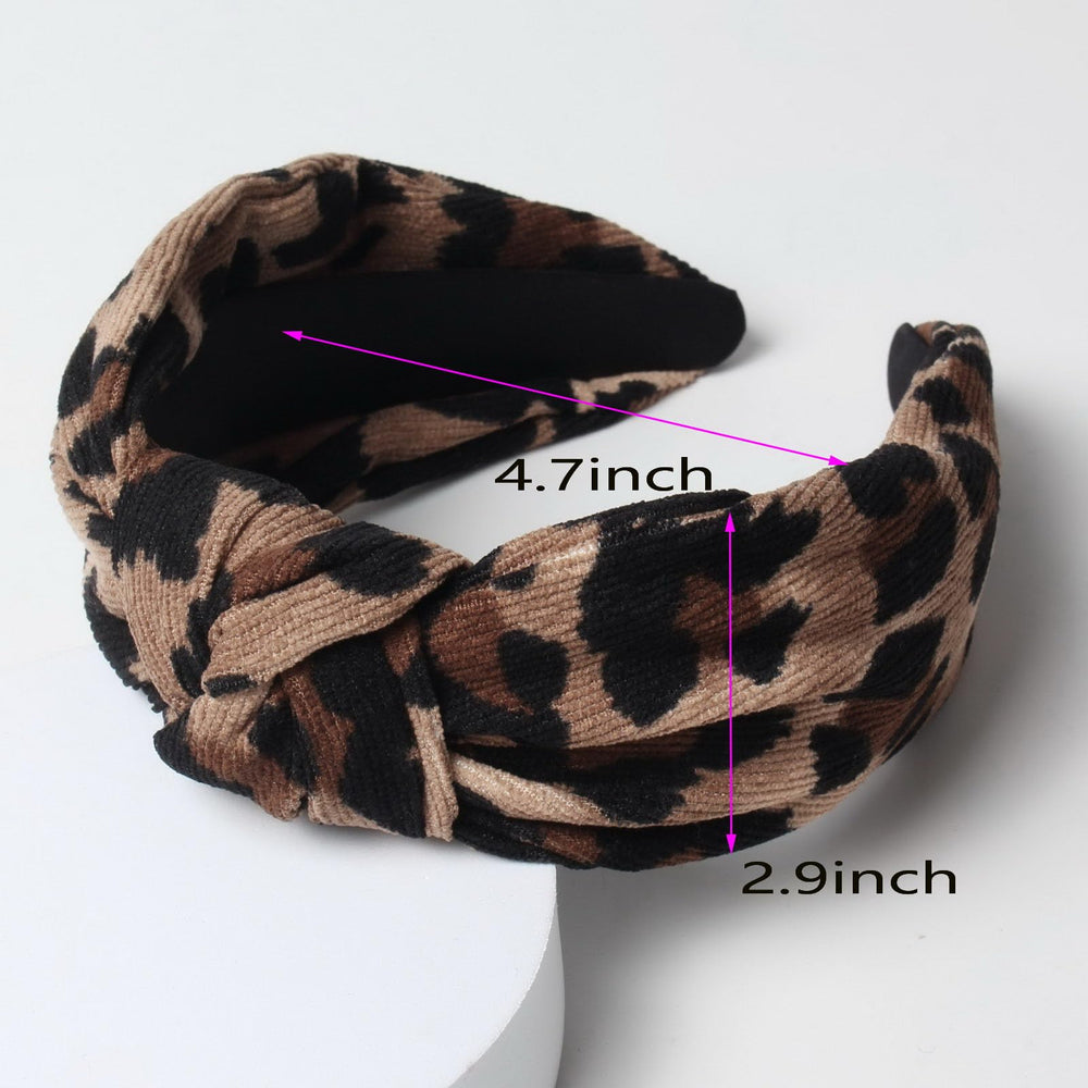 Diadema Cuizhiyu corduroy banda ancha de 2,9 pulgadas, agarre estable sin resbalón.