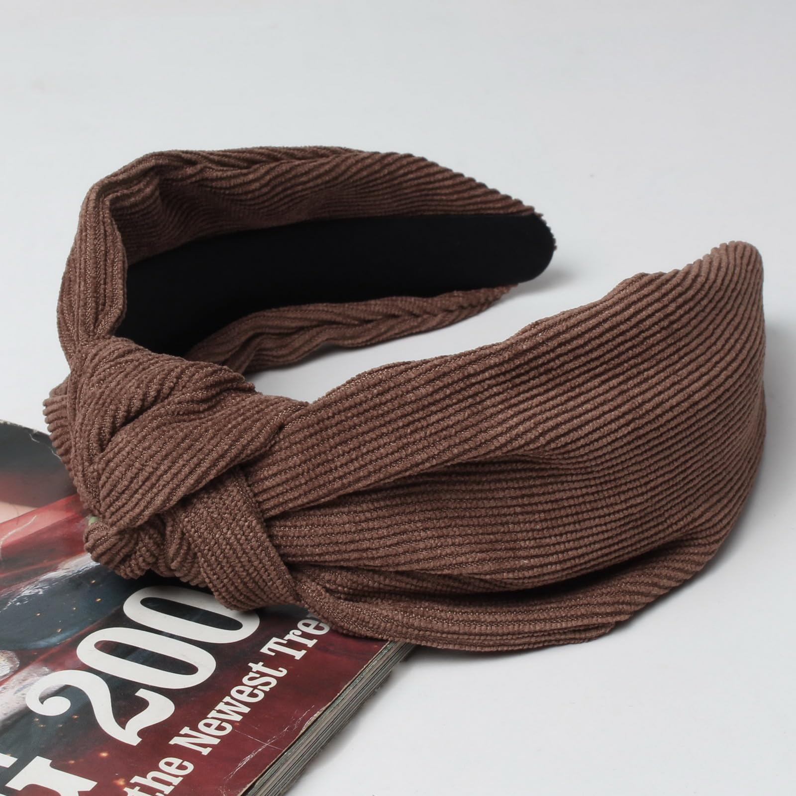 Diadema Cuizhiyu corduroy suave, diseño cómodo para uso diario.