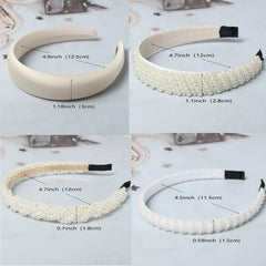 Cuizhiyu diadema con perlas blancas, añade brillo discreto a cualquier peinado.
