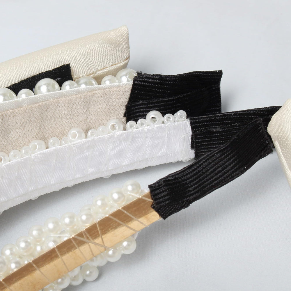 Cuizhiyu diadema con perlas blancas, conjunto de 5 piezas para estilos variados.