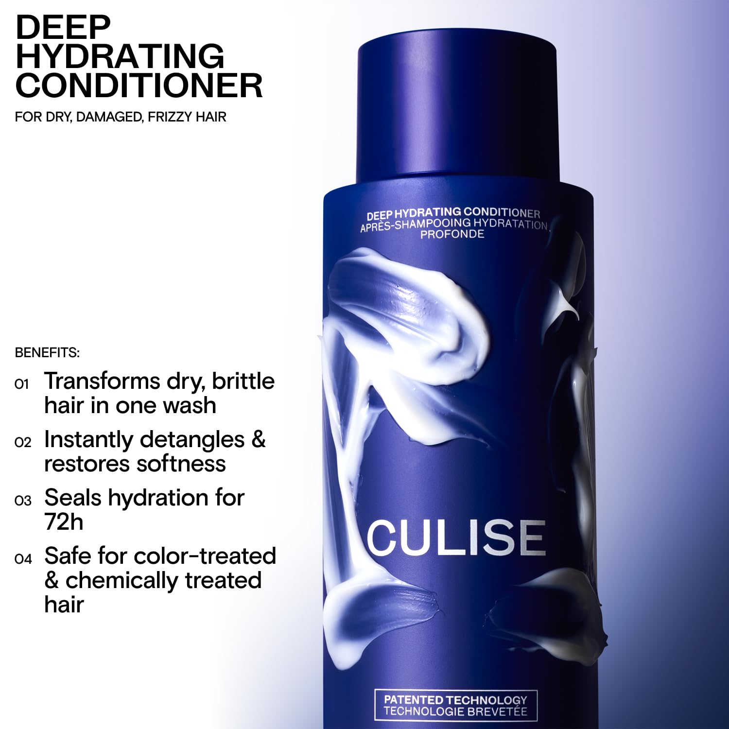 Rice water ferment ingredient emphasized with CULISE conditioner.