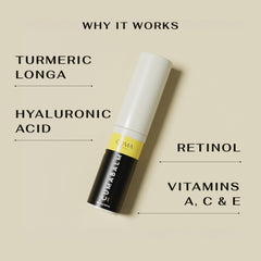 CumaBalm hyaluronic acid hydrates delicate skin around the eyes.