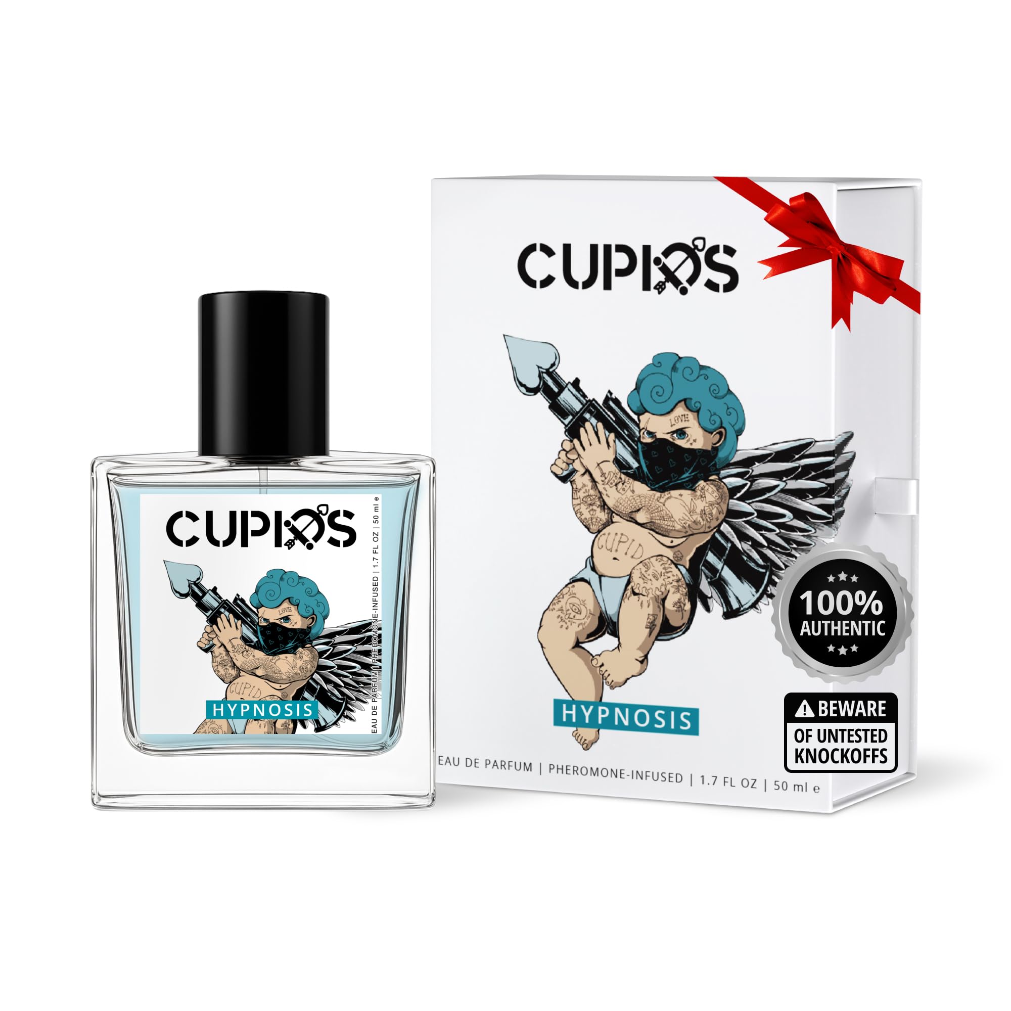 Cupids Hypnosis 2.0 bottle on display signaling a refined, long-lasting fragrance.