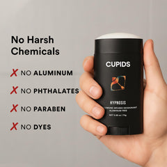 Cupids Hypnosis deodorant stick ready for smooth, non-sticky application.