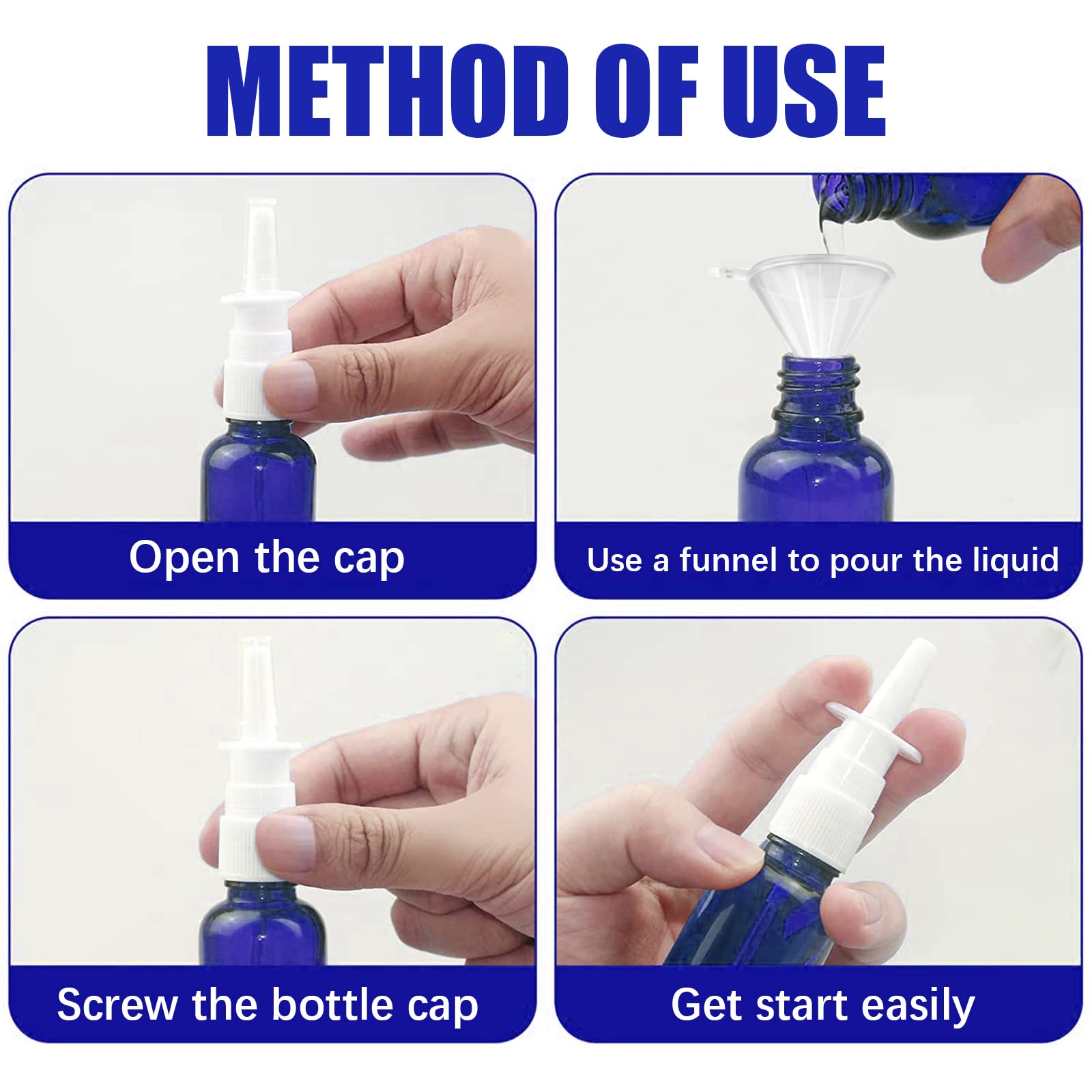 Cupohus glass contrast bottle highlighting blue hue and premium material