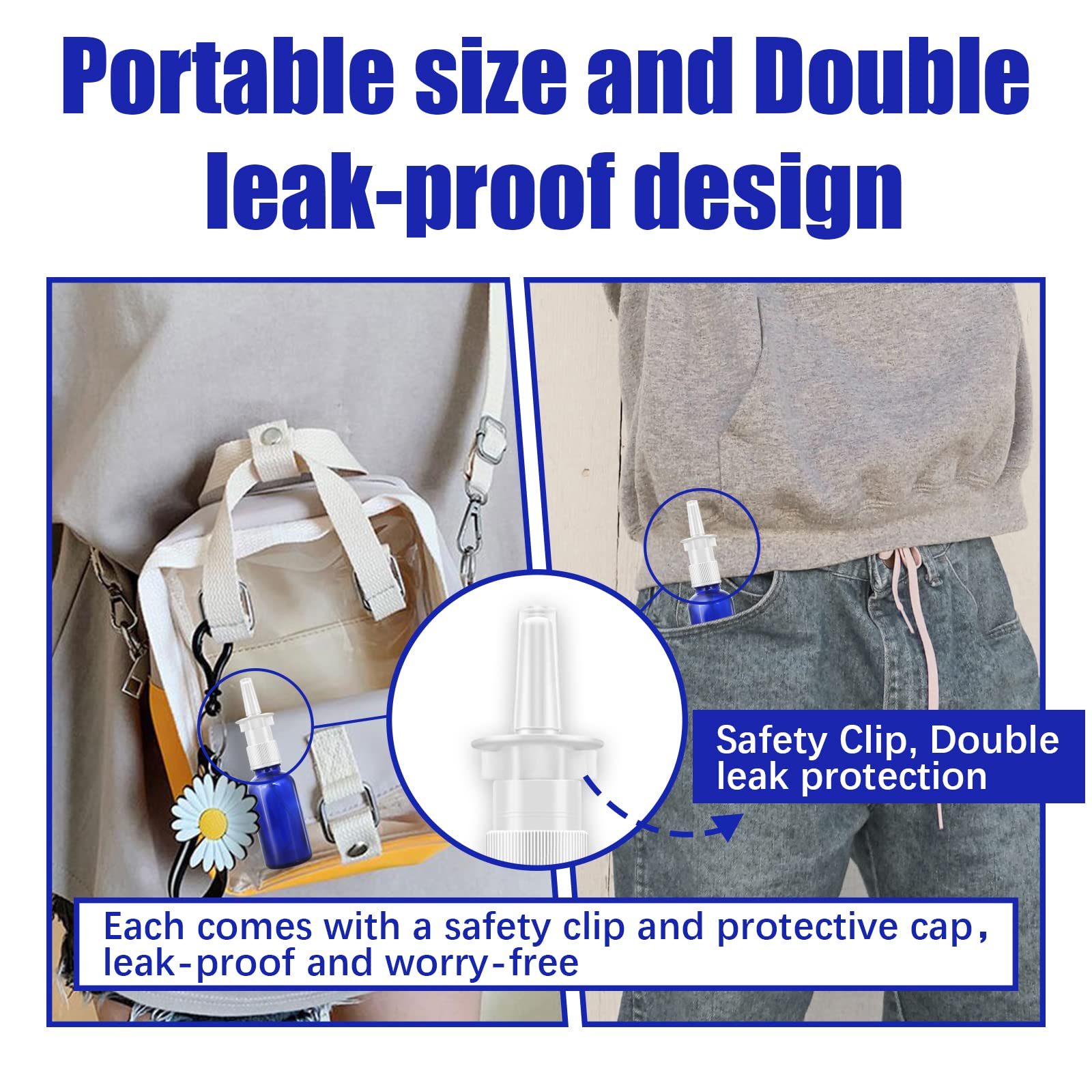 Cupohus travel-sized bottle pictured beside compact case for portability