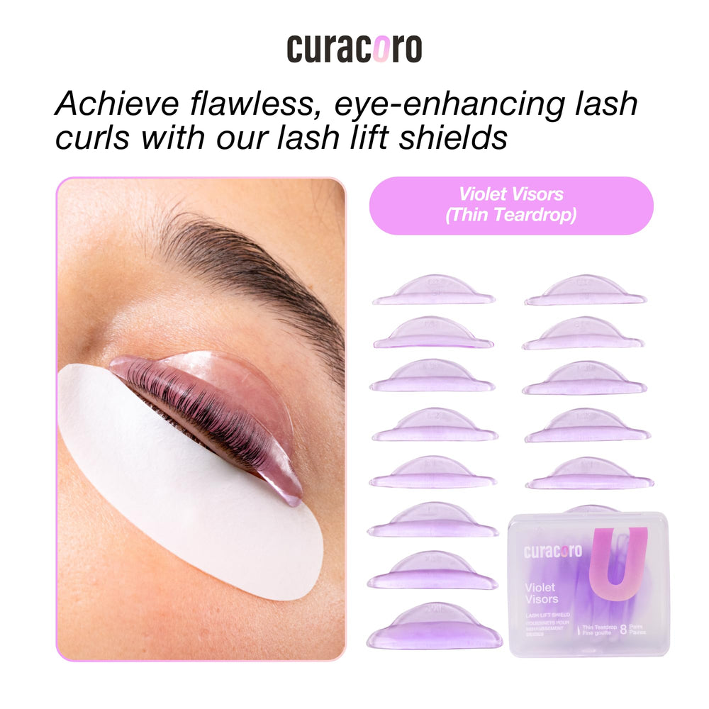 Soft, flexible silicone conforms to eyelids for comfortable lifts