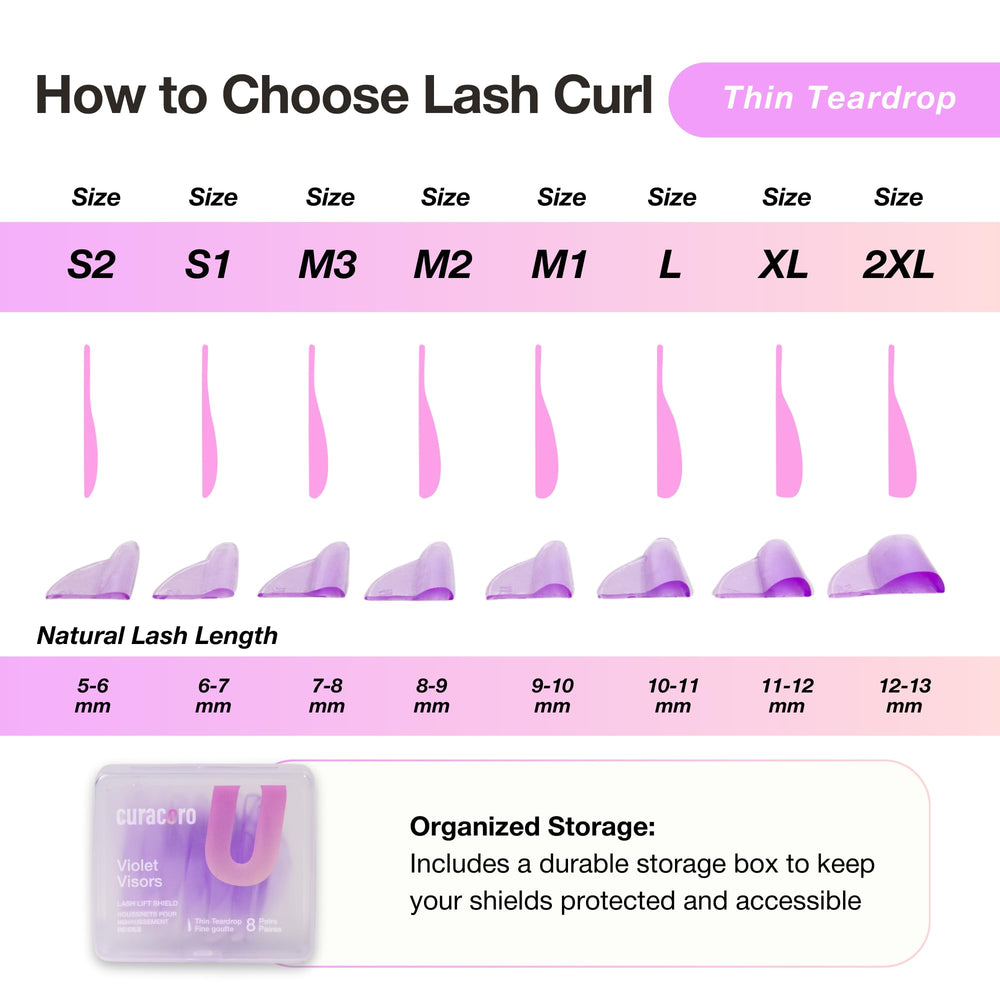Professional and home use CURACORO lash lift tools
