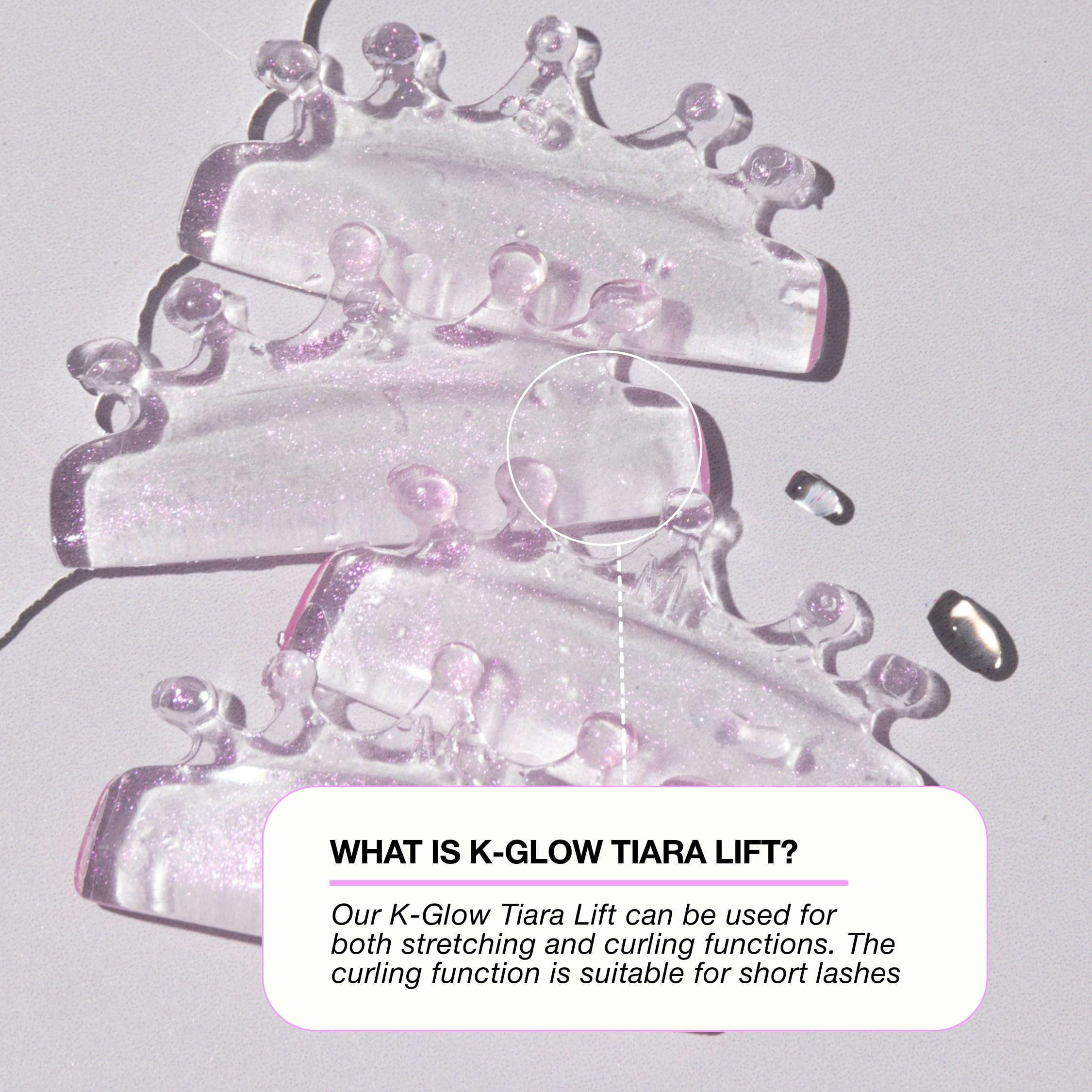 Curacoro lash lift shields ultra-thin design hugs the eyelid for a clean curl.