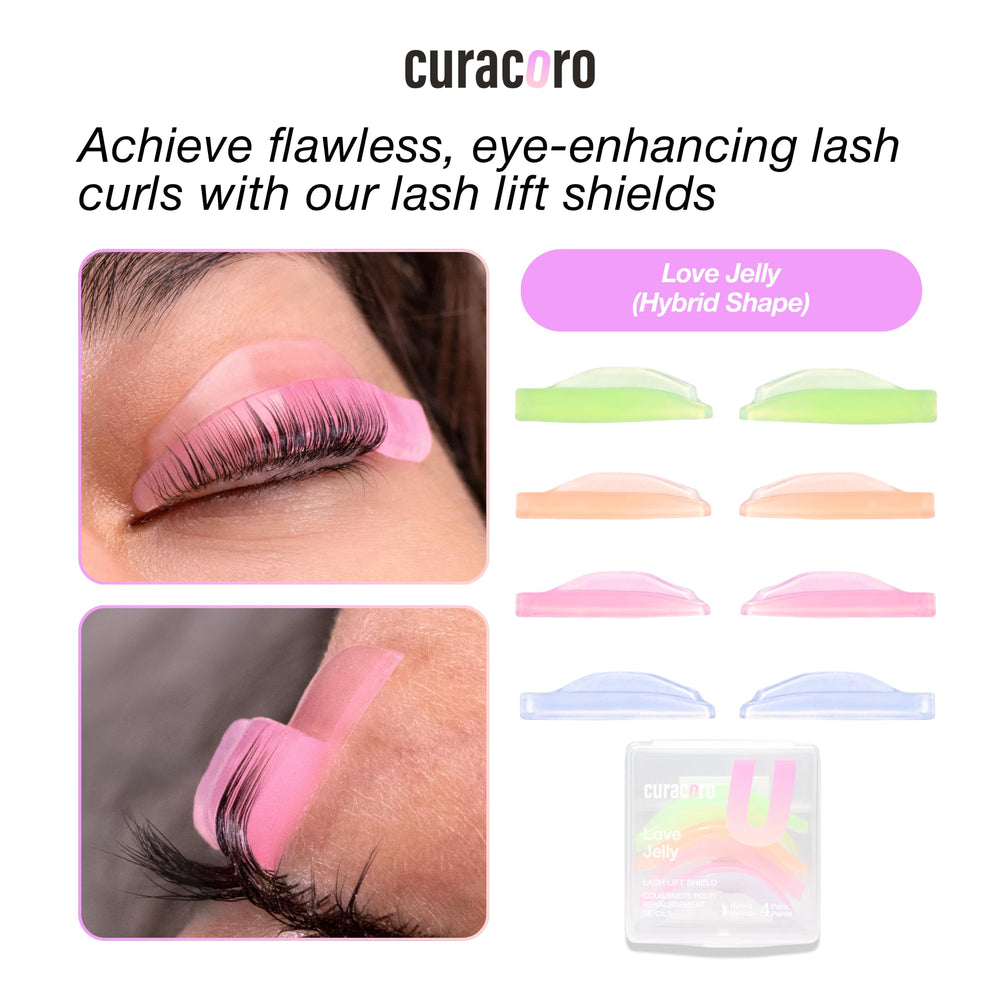 Curacoro lash perm pads designed for reliable, long lasting lift