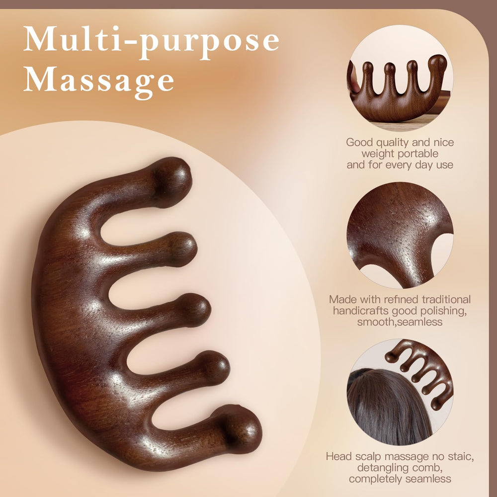 Cureder natural sandalwood grain detail highlighting premium material
