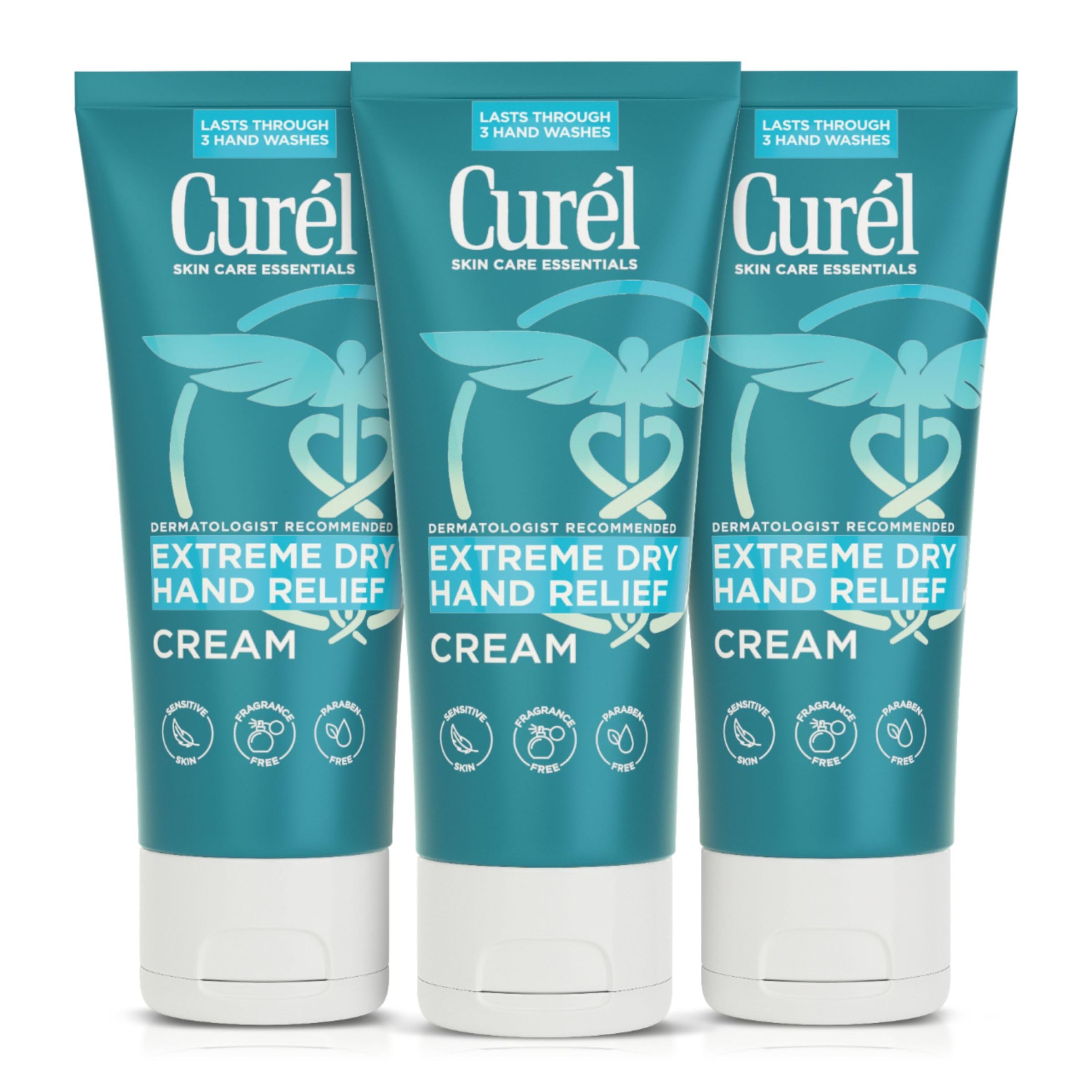 Curel alivio extremo para manos secas, tubo con hidratación profunda.