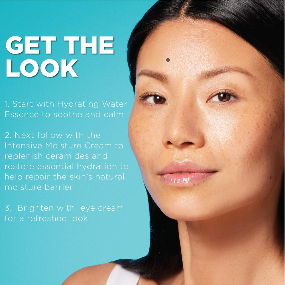 Curel bottle and tube shown as part of a simple skincare routine.