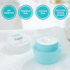 Curel ceramide reservoir illustration highlighting skin moisture protection