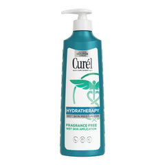 Curel Hydra Therapy en la ducha, botella lista para uso diario.