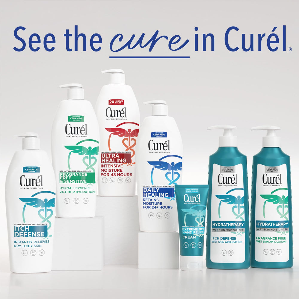 Curel Hydra Therapy, recomendada por dermatólogos para cuidado diario.