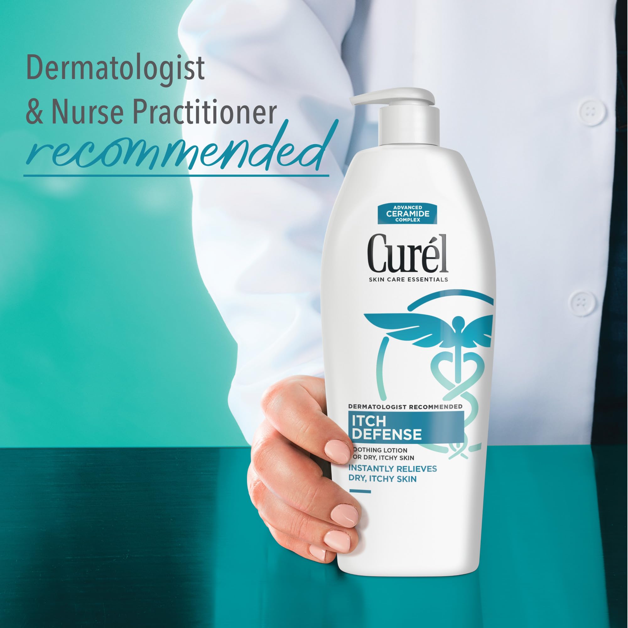 Curél Itch Defense con ceramidas avanzadas para equilibrio de piel.