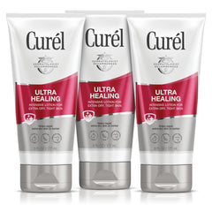 Curel Loción Ultra Healing: botella con alivio suave para piel seca