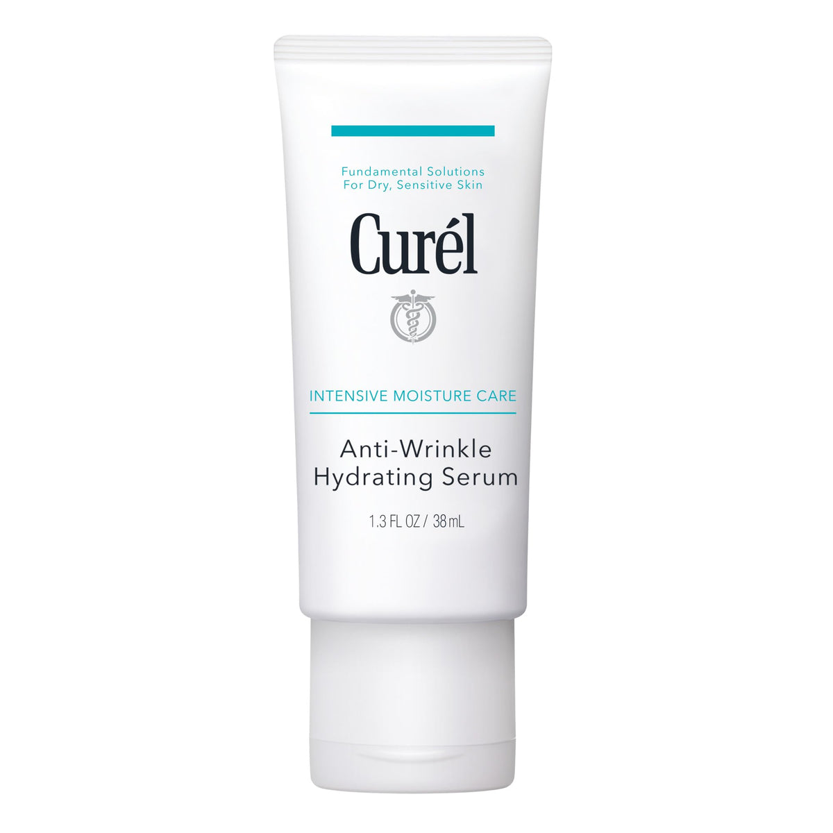 Curel Suero: envase de 1.3 oz, hidratación antiarrugas para piel seca y sensible.