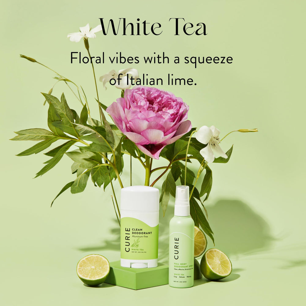 Curie deodorant provides 24-hour odor control without aluminum or parabens.