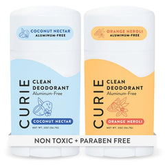 Curie Orange Neroli Coconut Nectar deodorant stick delivering all-day freshness.