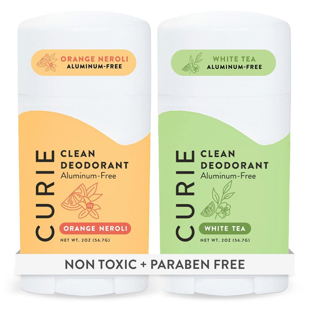 Curie Orange Neroli White Tea deodorant stick for all-day freshness.