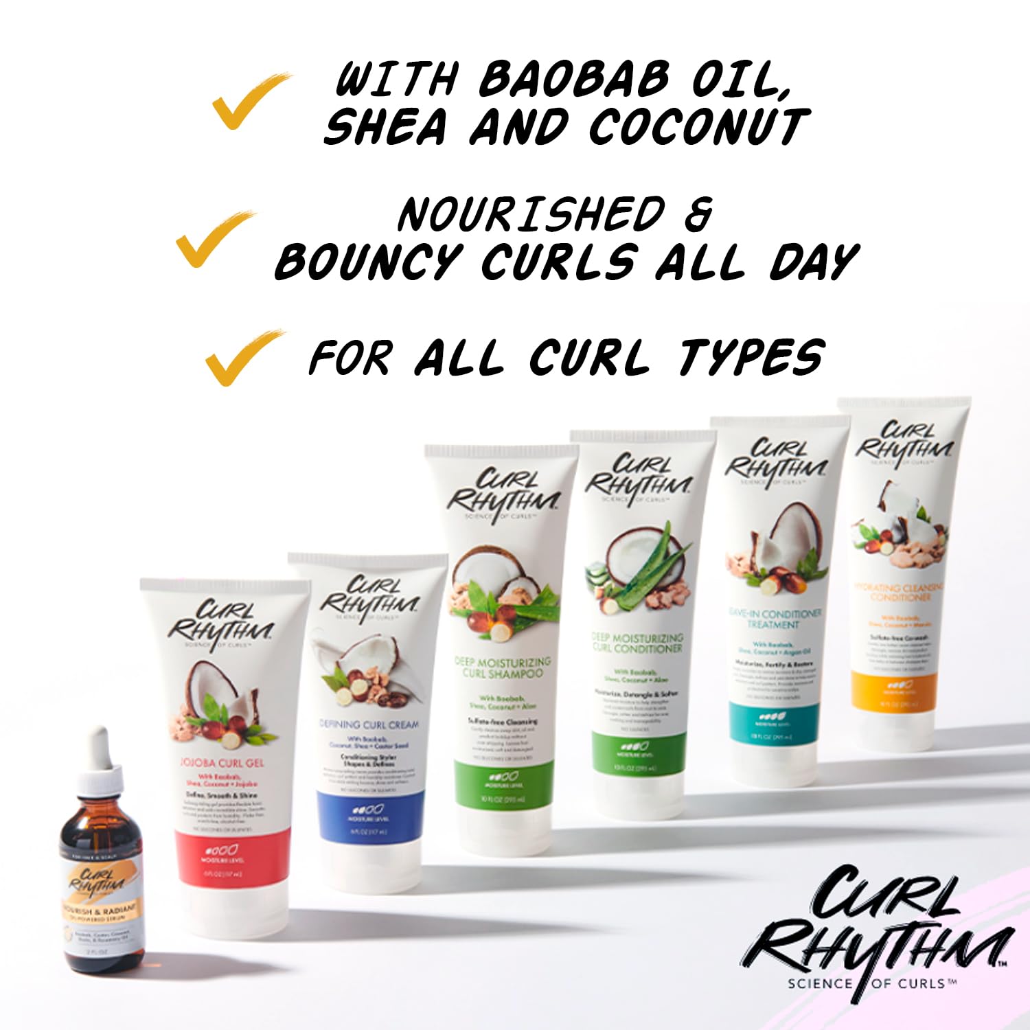 Curl Rhythm: desenreda y controla el frizz para rizos más suaves