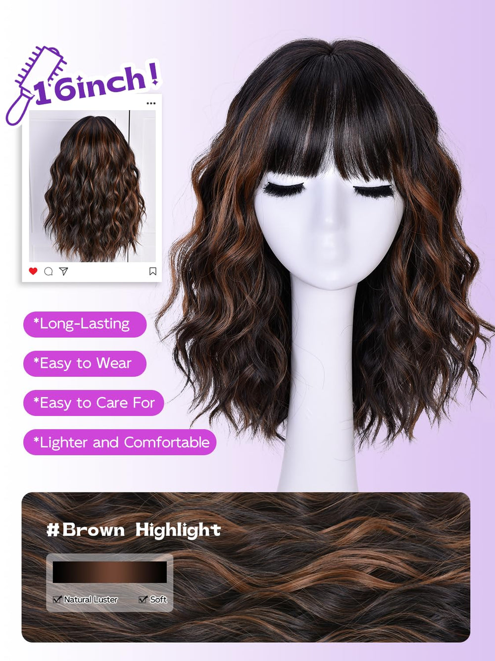 CURLCRAZY adjustable straps provide secure, customizable fit for various head sizes.
