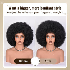 CURLCRAZY disco theme party look afro wig with retro flair.