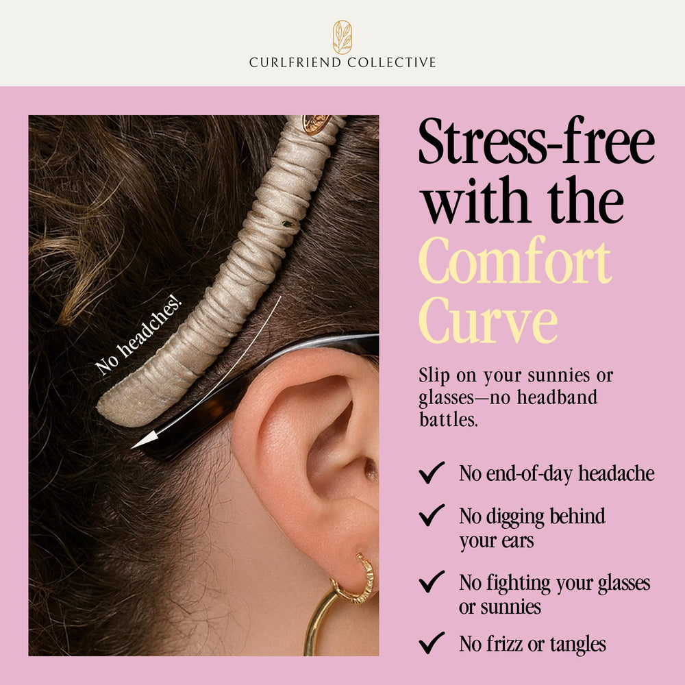 Curlfriend Collective Onyx headband trainer included to preserve its shape