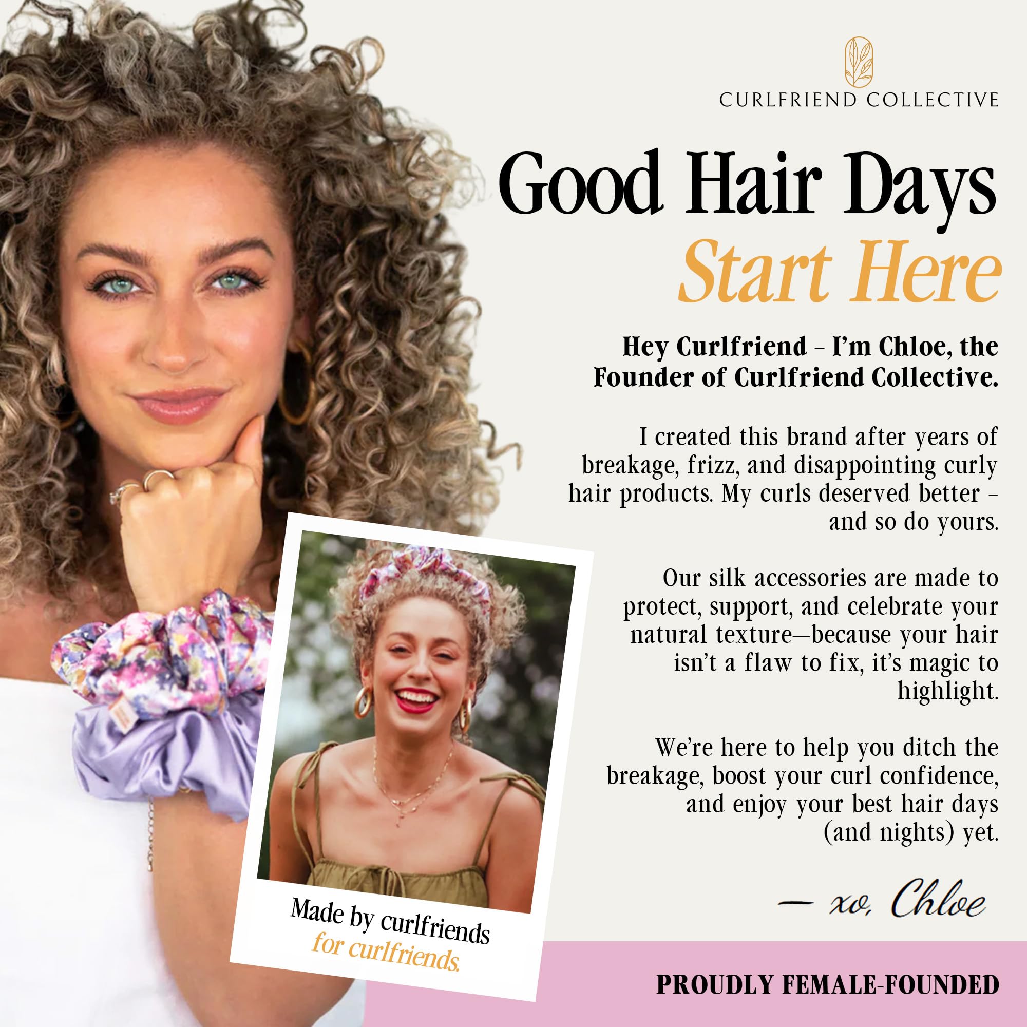 Curlfriend Collective Onyx silk headband luxury design for textured hair