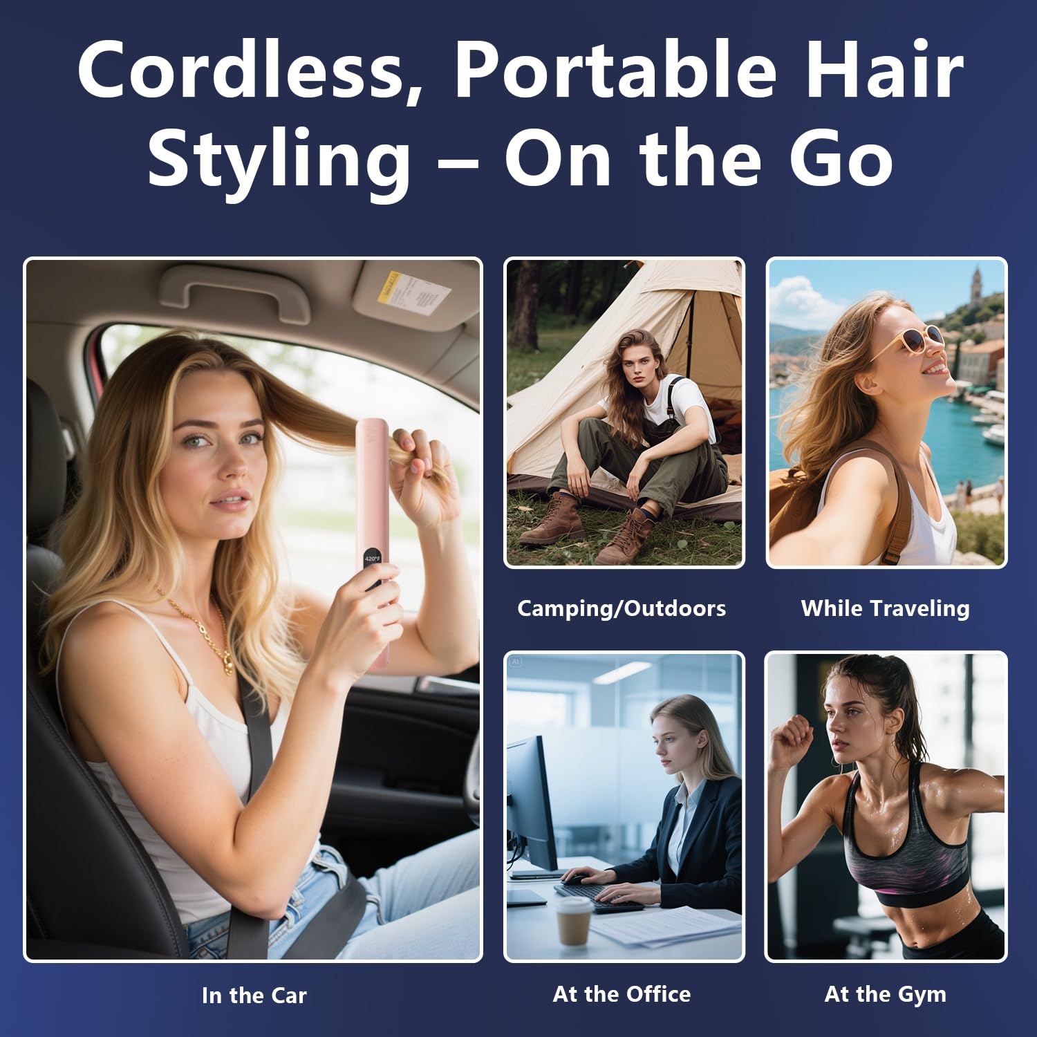 Curlix heat settings 310–420°F for versatile styling options.